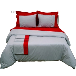 Μαξιλαροθήκες Supreme Collection Σετ 2τμχ Oxford Red Viopros 50Χ70 50x75cm 100% Βαμβάκι