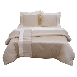 Κουβερλί Διπλής Όψεως Luxury Bicolour 3 Beige/Ivory Anna Riska Υπέρδιπλo 220x240cm 100% Βαμβακοσατέν