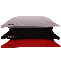 Μαξιλαροθήκη Σετ 2Τμχ Luxury Unicolour 12 Red Anna Riska 50Χ70 100% Βαμβακοσατέν