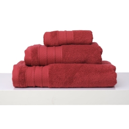 Πετσέτες Σετ 3Τμχ Σε Συσκευασία Δώρου Des. Soft Red Anna Riska Σετ Πετσέτες 30x50cm 100% Βαμβάκι