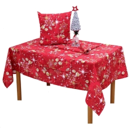 Καρέ Χριστουγεννιάτικο Σχ 4443 Red Viopros 85X85 85x85cm