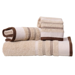 Πετσέτα Χαβάη Beige Viopros Χεριών 30x50cm 100% Βαμβάκι