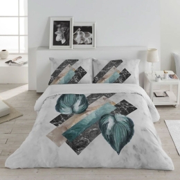 Σεντόνια Marble (Σετ 4τμχ) White Anna Riska Υπέρδιπλο 240x275cm 100% Βαμβακοσατέν