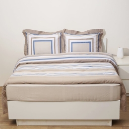 Πάπλωμα Prime Alcazar (Σετ 3τμχ) Beige Anna Riska Υπέρδιπλο 220x240cm 100% Βαμβακοσατέν