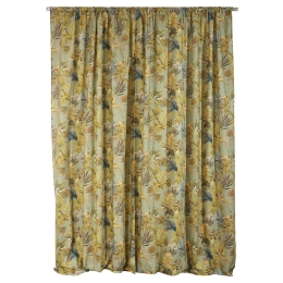 Κουρτίνα Allesia Με Τρέσα 5 Green Anna Riska 140X270cm 100% Βαμβάκι