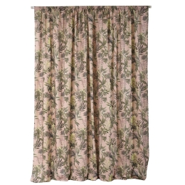 Κουρτίνα Allesia Με Τρέσα 7 Blush Pink Anna Riska 140X270cm 100% Βαμβάκι