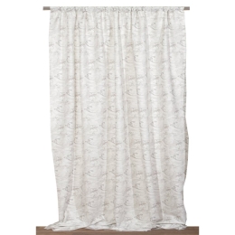 Κουρτίνα Colin Με Τρέσα 8 Choco Anna Riska 140X270cm Βαμβάκι-Πολυέστερ
