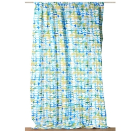 Κουρτίνα Rubic Με Τρέσα 2 Blue Anna Riska 280x270 Πολυέστερ