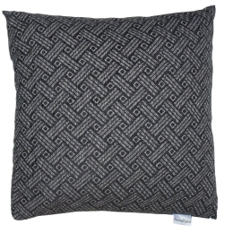 Μαξιλάρι Διακοσμητικό (Με Γέμιση) 1442 Black Anna Riska 55X55 Chenille
