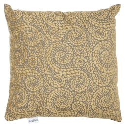 Μαξιλάρι Διακοσμητικό 1443 (Με Γέμιση) Gold Anna Riska 55X55 Chenille