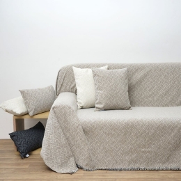 Ριχτάρι 1442 Beige Anna Riska Τριθέσιο 180x280cm Chenille