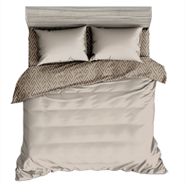 Πάπλωμα 5304 Τυπωτό Beige Viopros Υπέρδιπλo 220x240cm Πολυέστερ