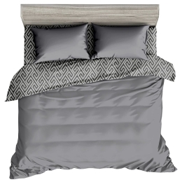 Πάπλωμα 5304 Τυπωτό Grey Viopros Μονό 160x240cm Πολυέστερ