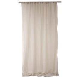Κουρτίνα Mε Τρέσα 1050 Beige Viopros 140X270cm Πολυέστερ