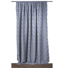 Κουρτίνα Mε Τρέσα 6146 Grey Viopros 140X270cm Πολυέστερ