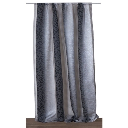 Κουρτίνα Mε Τρέσα 6375 Grey Viopros 280x270 Πολυέστερ