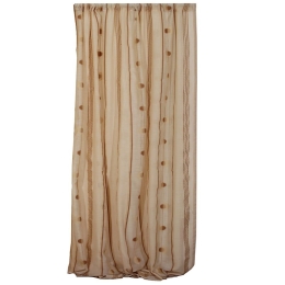 Κουρτίνα Mε Τρέσα 8504 Brown Viopros 280x270 Πολυέστερ