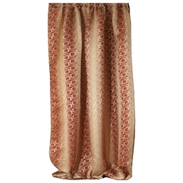 Κουρτίνα Mε Τρέσα Ρεβέκα Terracotta Viopros 280x270 Πολυέστερ