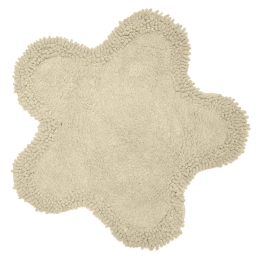 Ταπέτο Μπάνιου Μαργαρίτα Beige Viopros 50 x 50cm 100% Βαμβάκι