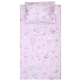 Κουβερλί Βρεφικό Όναρ Pink Viopros 100% Βαμβάκι