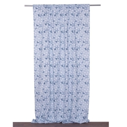 Κουρτίνα Παιδική Με Τρέσα Έντι Blue Viopros 280x270cm 280x270cm Βαμβάκι-Πολυέστερ