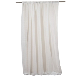 Κουρτίνα Με Τρέσα Κονφετί White Viopros 280x270cm 280x270cm Πολυέστερ