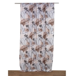 Κουρτίνα Με Τρέσα Αλίνα Grey Viopros 140X270cm Πολυέστερ