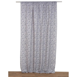 Κουρτίνα Με Τρέσα Νέον Blue Viopros 140X270cm Πολυέστερ