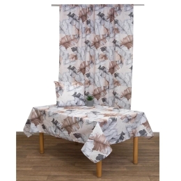 Τραπεζομάντηλο Αλίνα Grey Viopros 140X180 Πολυέστερ