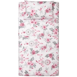 Κουβερλί Βρεφικό Λίλυ Pink Viopros 120x160cm 100% Βαμβάκι