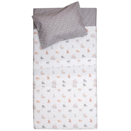 Κουβέρτα Βρεφική Σάμι White Viopros Κούνιας 110x150cm 100% Βαμβάκι