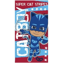 Πετσέτα Παιδική Βελουτέ PJ Masks 28 Multi Viopros Σώματος 70x140cm 100% Βαμβάκι