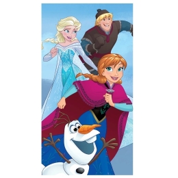 Πετσέτα Παιδική Βελουτέ Frozen 49 Multi Viopros Σώματος 70x140cm 100% Βαμβάκι