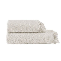 Πετσέτες Anabelle (Σετ 2τμχ) 1 Ivory Anna Riska Σετ Πετσέτες 70x140cm 100% Βαμβάκι