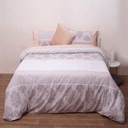 Σεντόνια Dream 7007 (Σετ 4τμχ) Greige Anna Riska Υπέρδιπλo 230x260cm 100% Βαμβακερό Περκάλι
