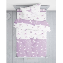 Κουβερλί Βρεφικό Βαλέρια Lila Viopros 120x160cm 100% Βαμβάκι
