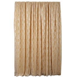 Κουρτίνα 1017 Με Τρέσα Ecru Viopros 140X270cm 140x270cm Πολυέστερ