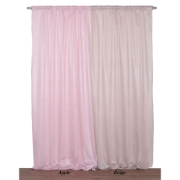 Κουρτίνα 1070 Με Τρέσα Beige Viopros 140X270cm 140x270cm Πολυέστερ