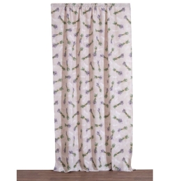 Κουρτίνα Λεβάντα Με Τρέσα Linen Viopros 280x270cm 280x270cm Βαμβάκι-Πολυέστερ