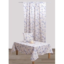 Μαξιλάρι Διακοσμητικό (Με Γέμιση) Ρούμπι Blue Viopros 45X45 45x45cm Βαμβάκι-Πολυέστερ
