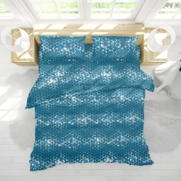 Πάπλωμα Κάρτερ (Σετ 2τμχ) Petrol Viopros Ημίδιπλο 180x240cm 100% Βαμβάκι