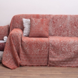 Ριχτάρι 2208 Terracotta Viopros Τριθέσιο Chenille
