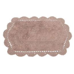 Ταπέτο Μπάνιου Τάνια Linen Viopros 45x75cm 45x75cm 100% Βαμβάκι