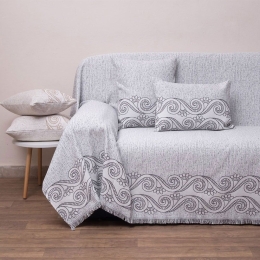 Ριχτάρι 1572 Anthracite Anna Riska Πολυθρόνα 180x180cm 100% Βαμβάκι