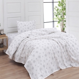 Μαξιλαροθήκες 2540 (Σετ 2τμχ) Grey Viopros 50Χ70 100% Βαμβακερή Φανέλα