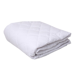 Κουβερλί Polycotton Ελαφρύ White Viopros Υπέρδιπλo 220x240cm Silicon Fiber