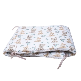 Πάντα Κούνιας Κάρλι White Viopros 40x165cm 100% Βαμβάκι