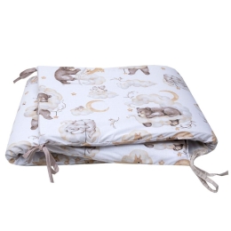 Πάντα Κούνιας Ντριμ White-Beige Viopros 40x165cm 100% Βαμβάκι