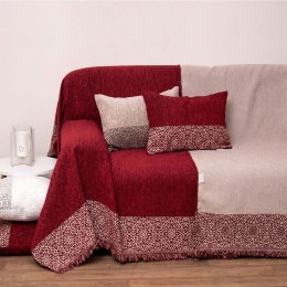 Ριχτάρι 2212 Bordo Viopros Τετραθέσιο 180x320cm Chenille
