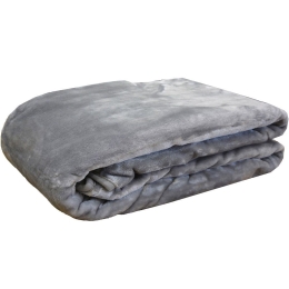 Κουβέρτα Βελουτέ 3 Grey Anna Riska Ημίδιπλο 160x220cm Πολυέστερ